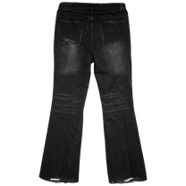 Studded Twisted Flare Jeans